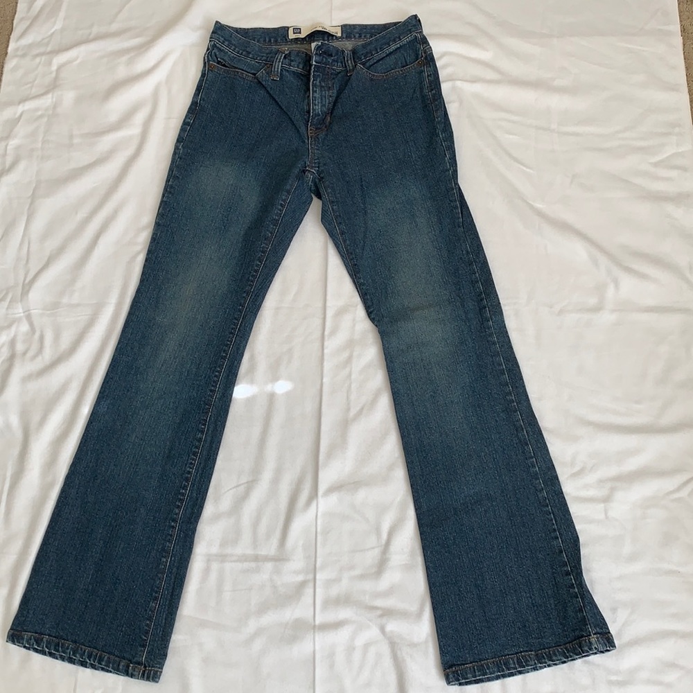 Gap Factory low rise flare jeans, size 2